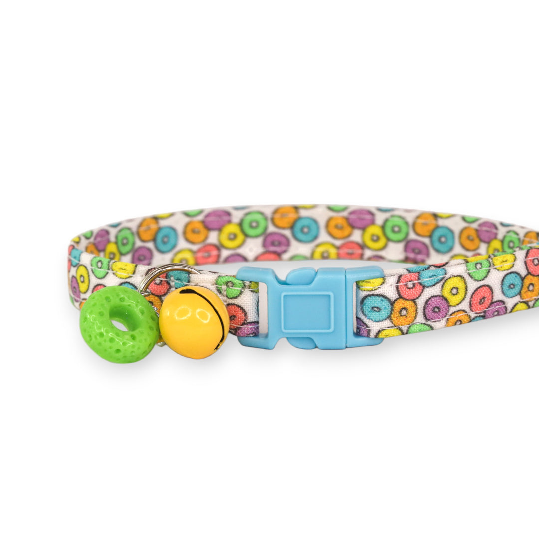 Feeling Loopy - Blue Breakfast Cereal Cat Collar