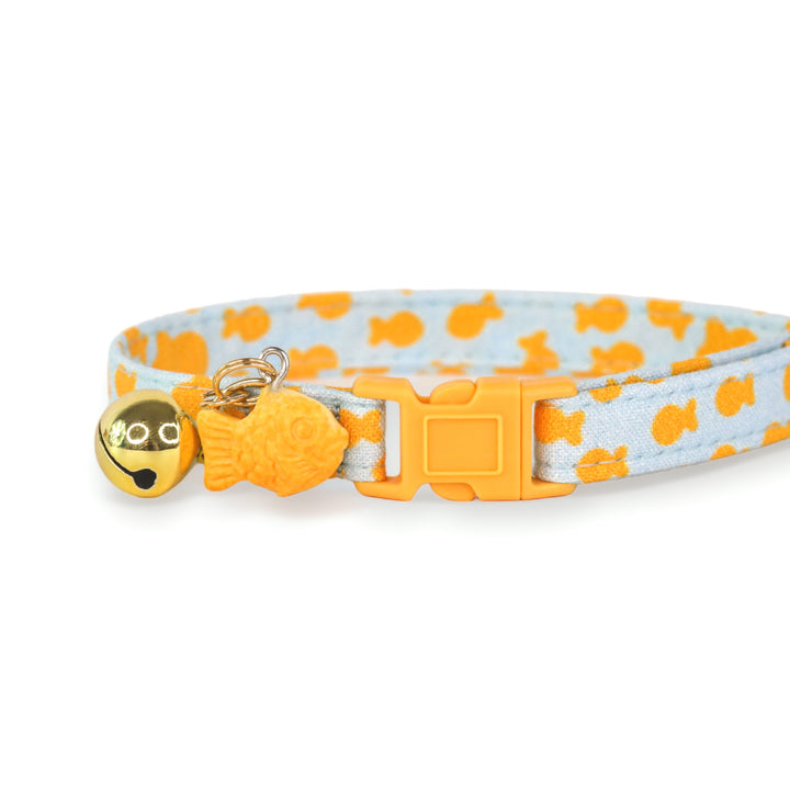 Just Keep Swimming - Blue Goldfish Cat Collar