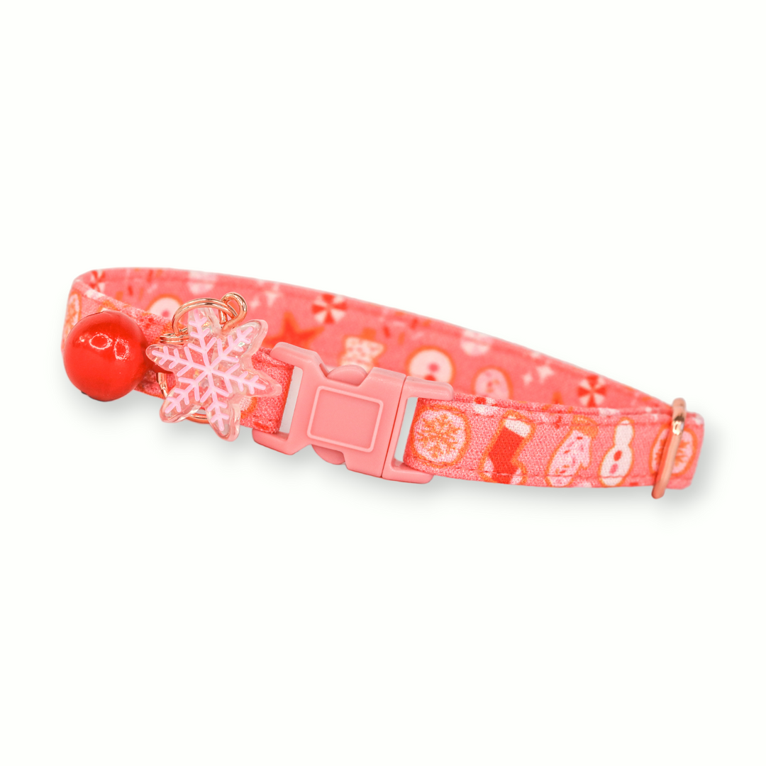 Give Me Some Sugar - Pink Christmas Sugar Cookie Cat Collar