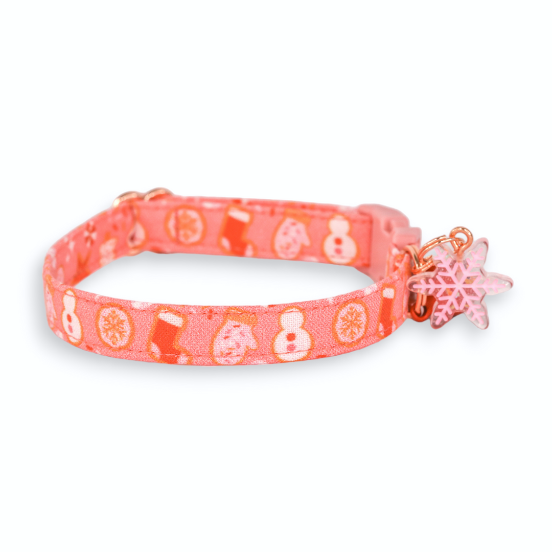 Give Me Some Sugar - Pink Christmas Sugar Cookie Cat Collar