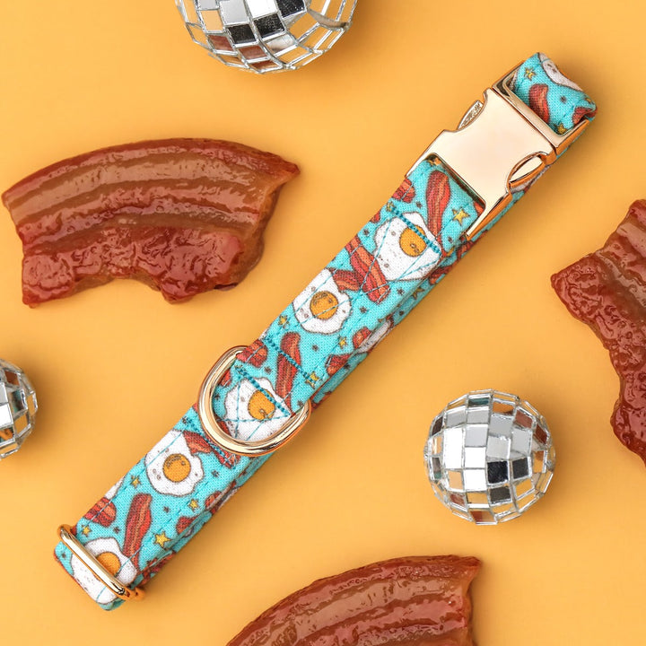 Go Easy on Me - Bacon and Eggs Dog Collar