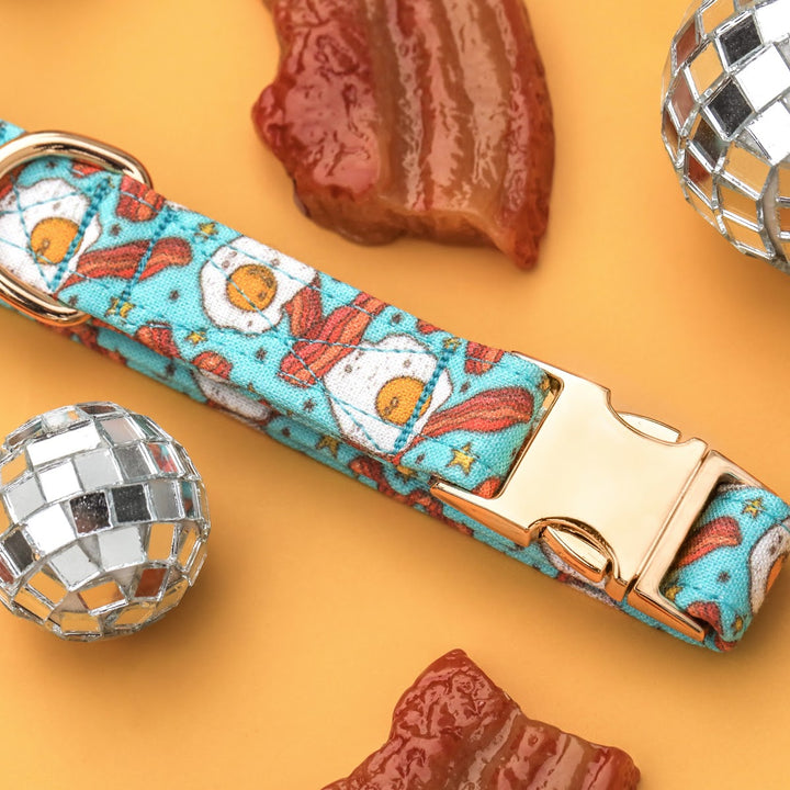 Go Easy on Me - Bacon and Eggs Dog Collar