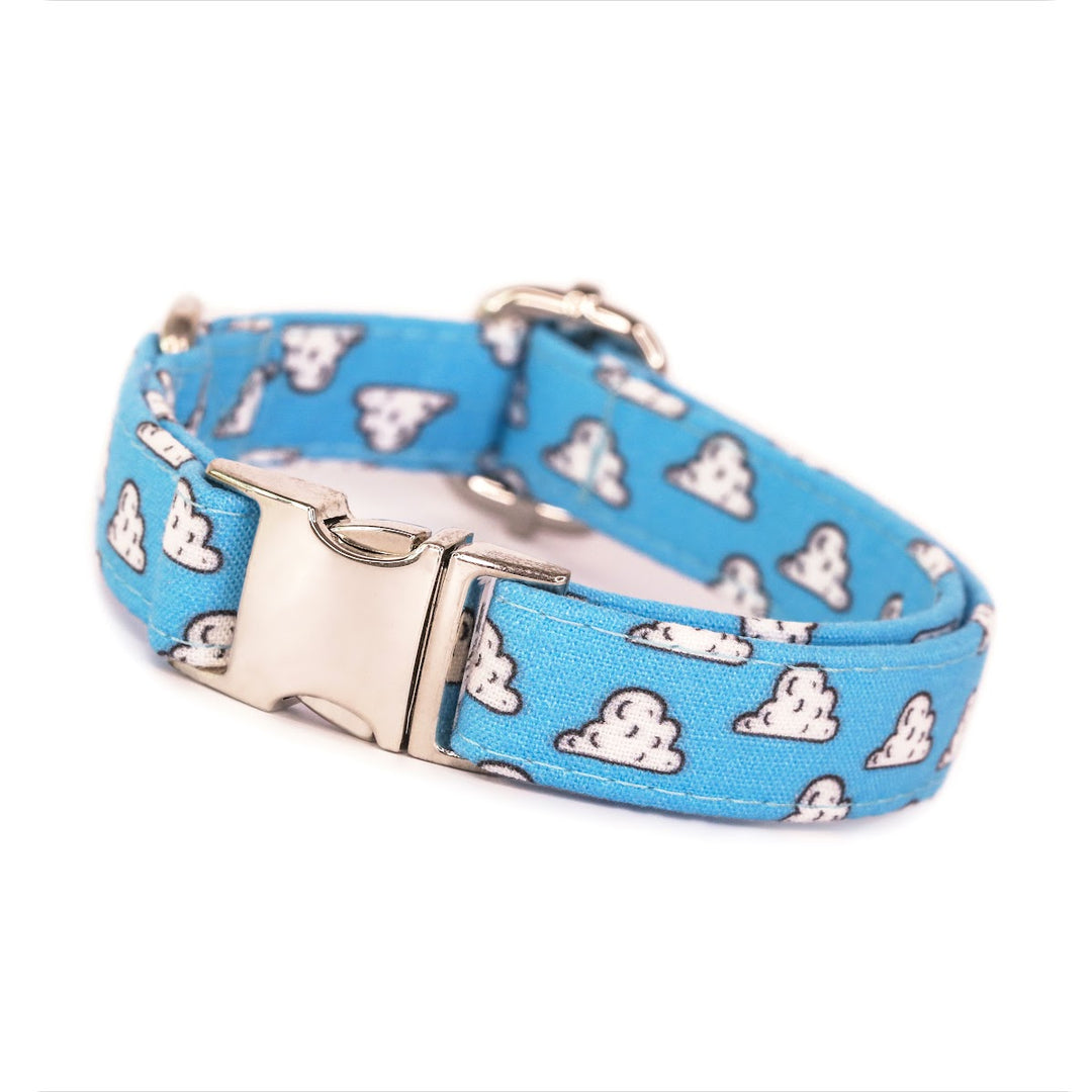 Cloud Nine - Blue Cloud Dog Collar