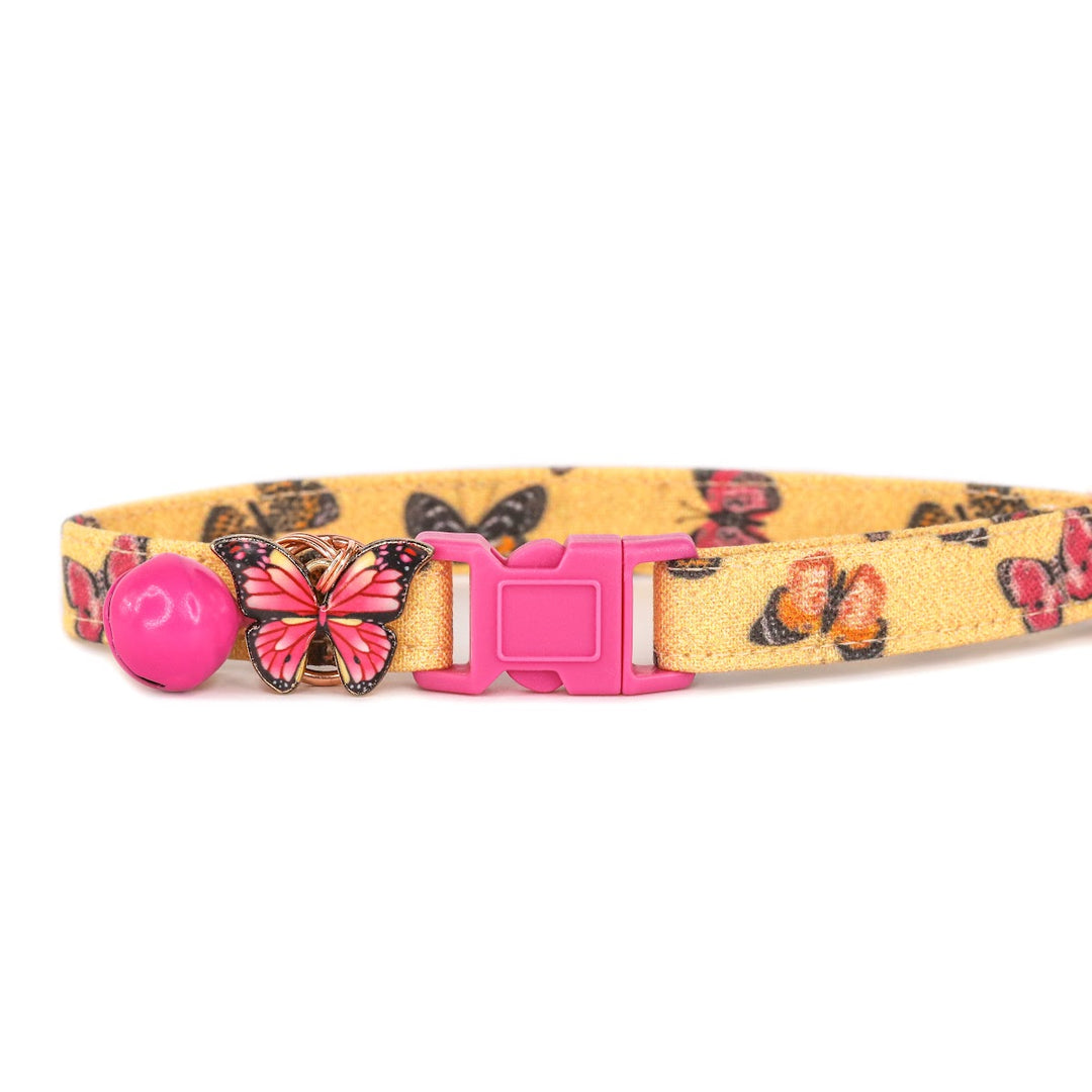 Butterfly Kisses - Pink Butterfly Cat Collar