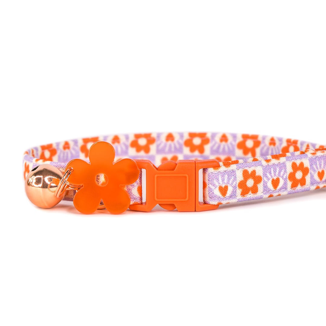 Eye Heart You - Daisy & Eye Checked Cat Collar