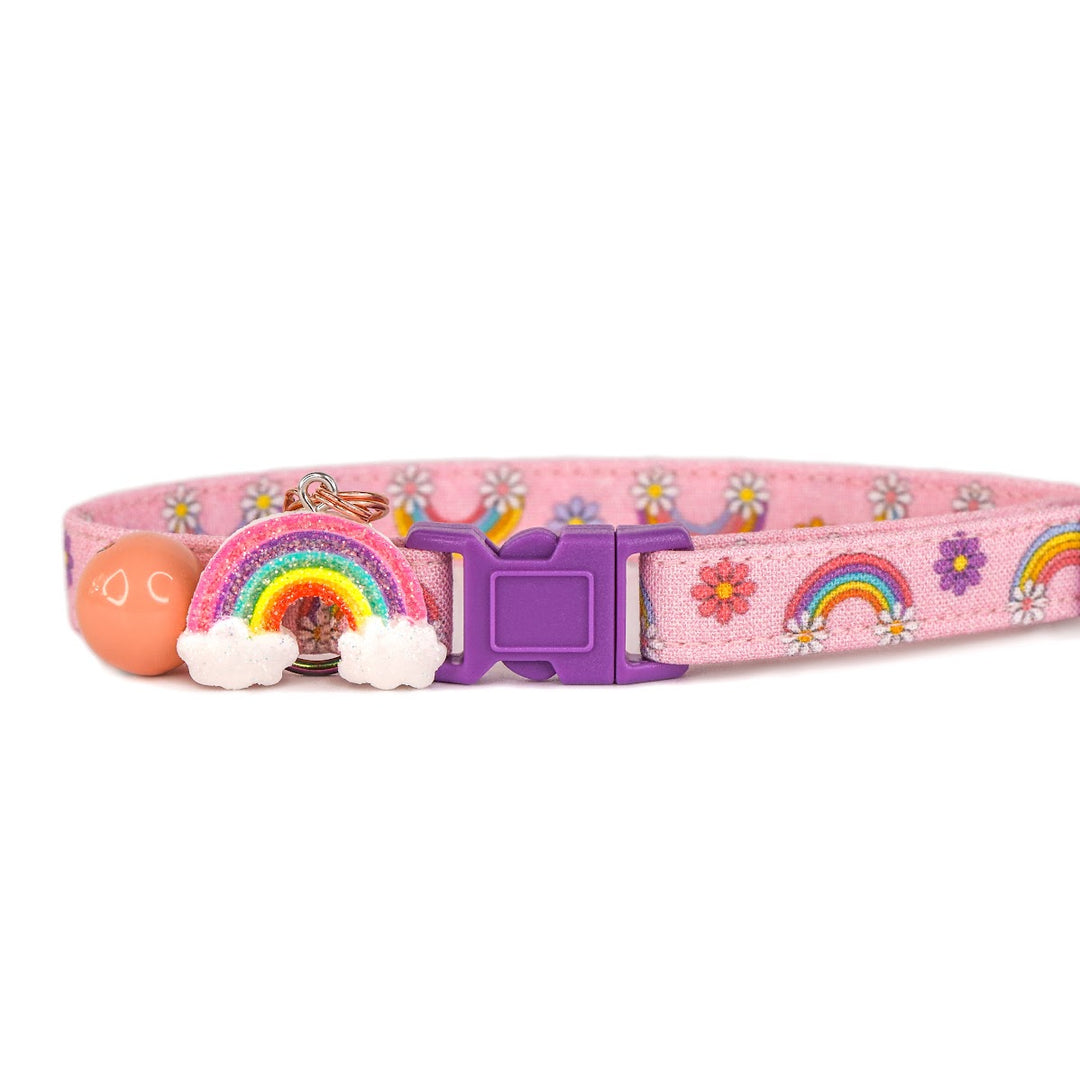 Free Spirit - Pink Rainbow Cat Collar