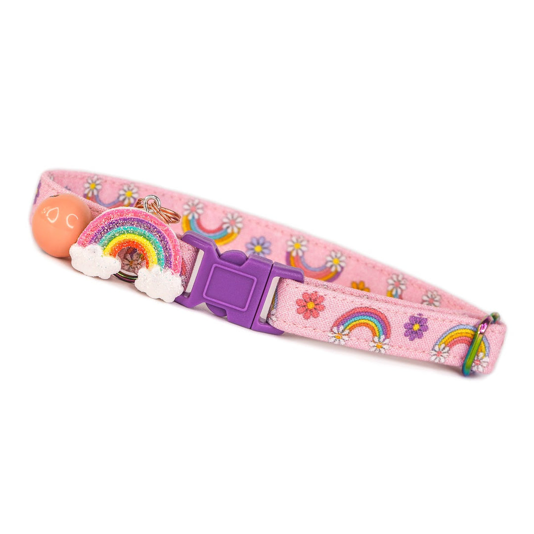 Free Spirit - Pink Rainbow Cat Collar