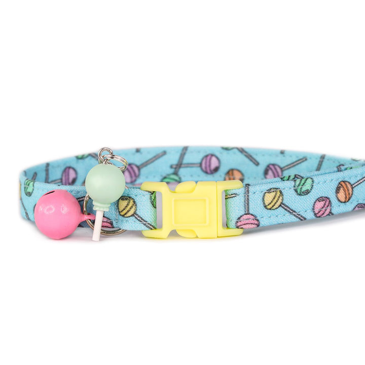 Sucker 4 U - Light Blue Lollipop Cat Collar