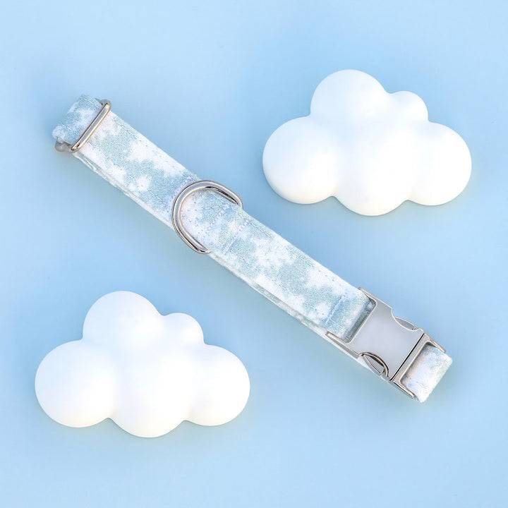 Head In The Clouds - Cloudy Tie Dye Dog Collar