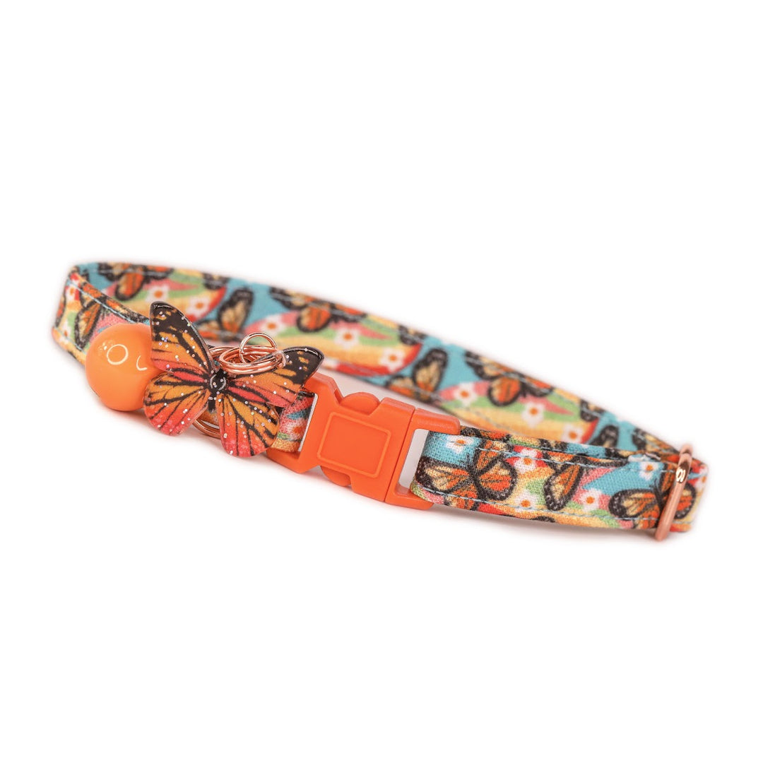 Monarchy - Retro Monarch Butterfly Cat Collar