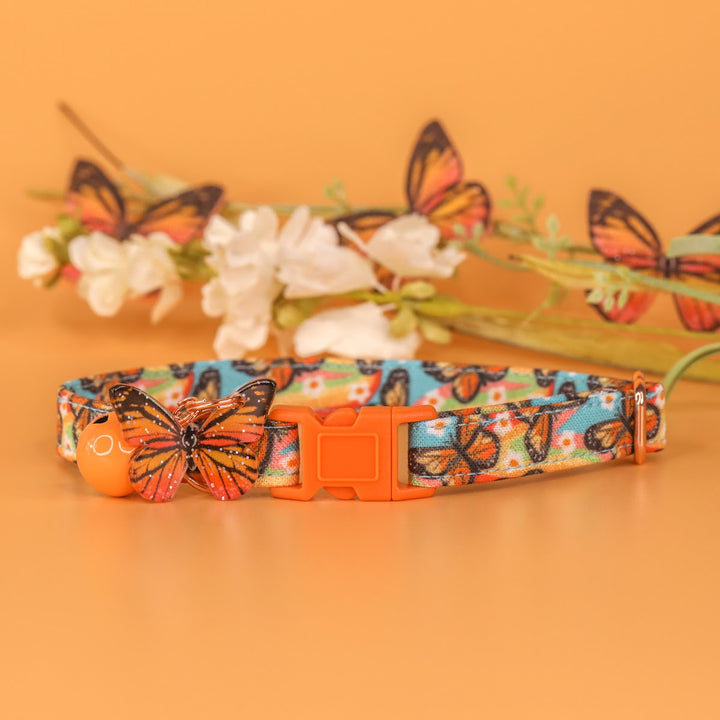 Monarchy - Retro Monarch Butterfly Cat Collar