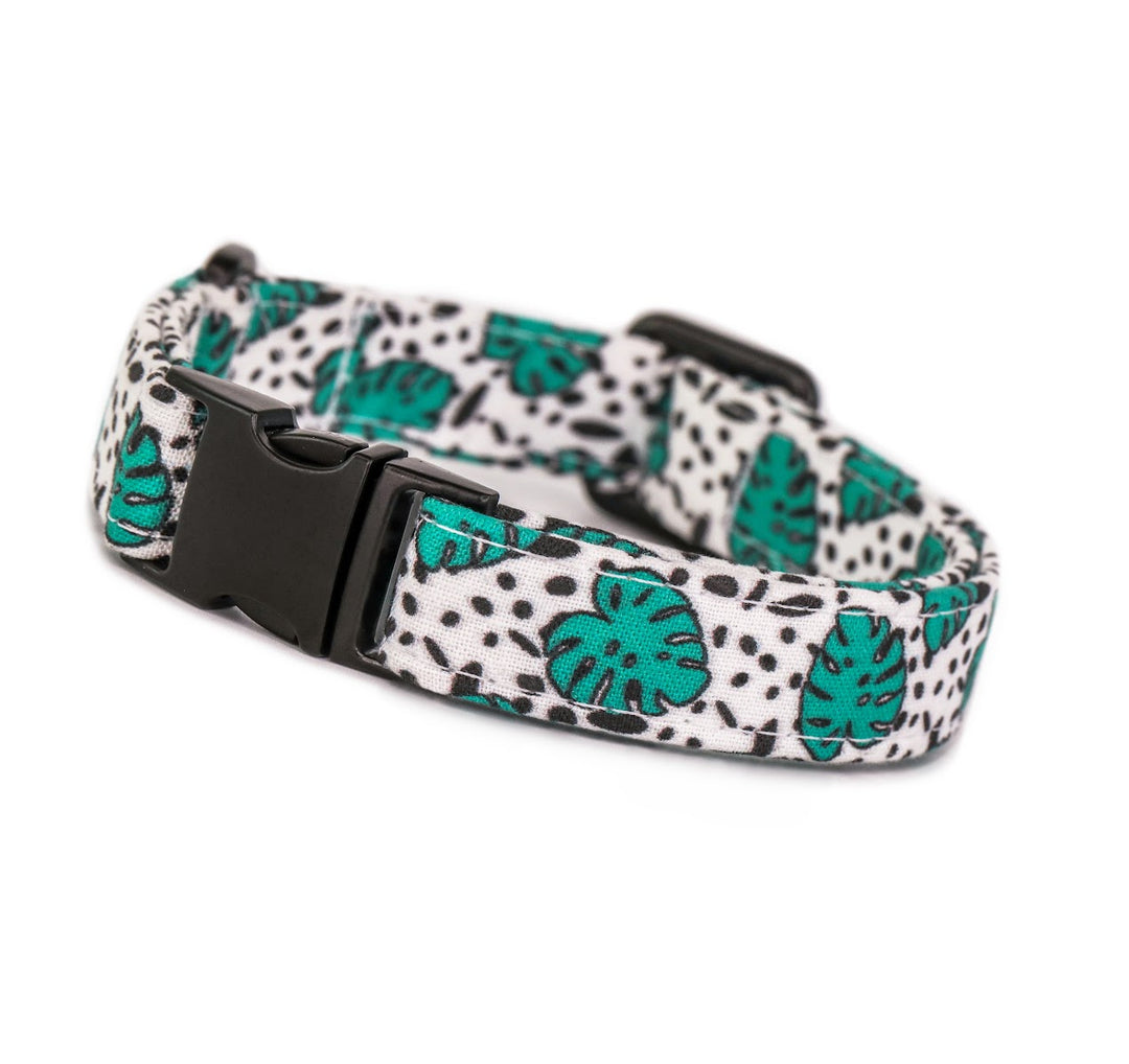 Be Leaf In Yourself - Monstera Leaf Dog Collar