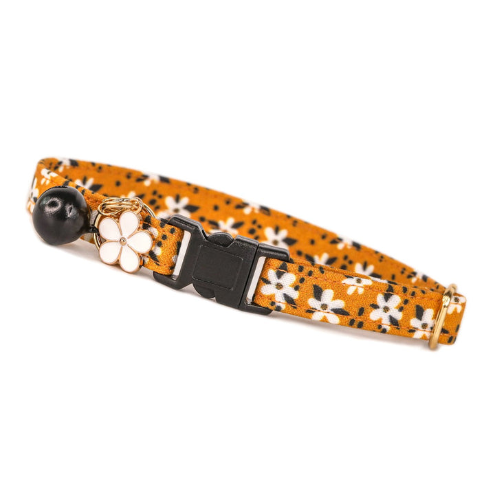 Best Buds - Modern Gold Floral Cat Collar