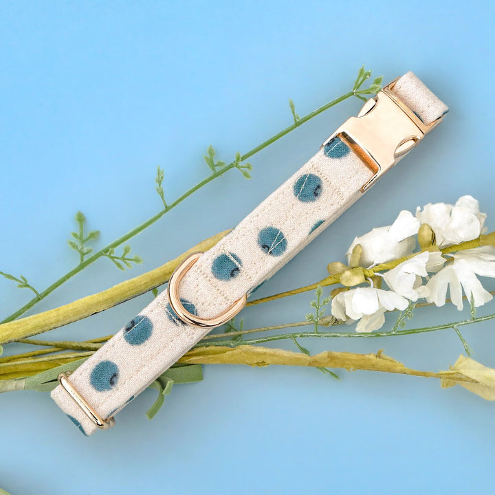 Bluebs - Boho Blueberry Dog Collar