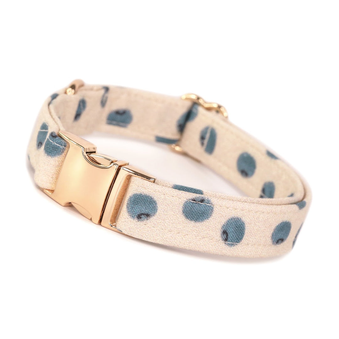 Bluebs - Boho Blueberry Dog Collar