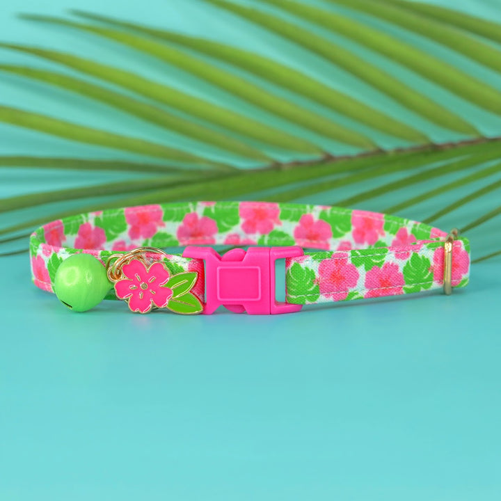 Oasis - Tropical Hibiscus Cat Collar