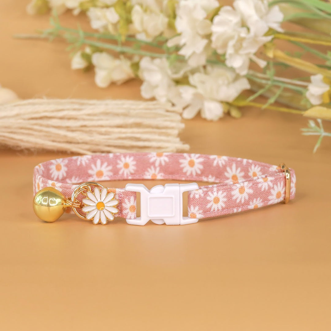 Oopsie Daisy - Pink Daisy Cat Collar