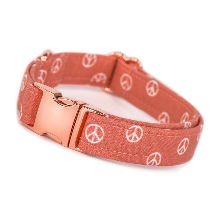 Peace Out - Peace Sign Dog Collar