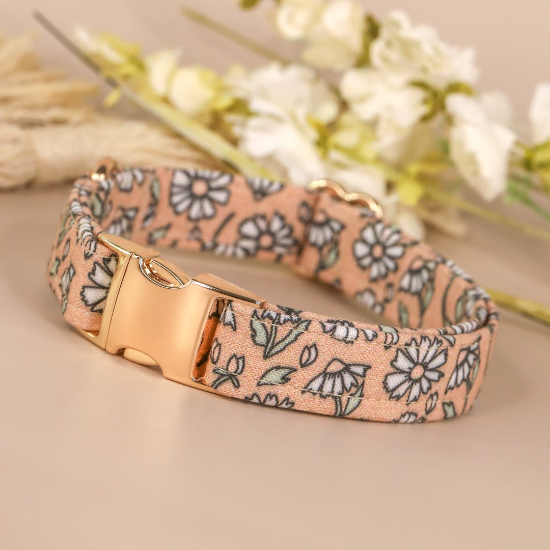 Keep Growing - Boho Floral Dog Collar