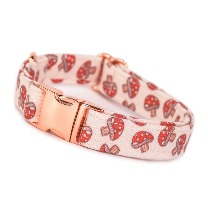 Mushroom Mania - Red Mushroom Dog Collar