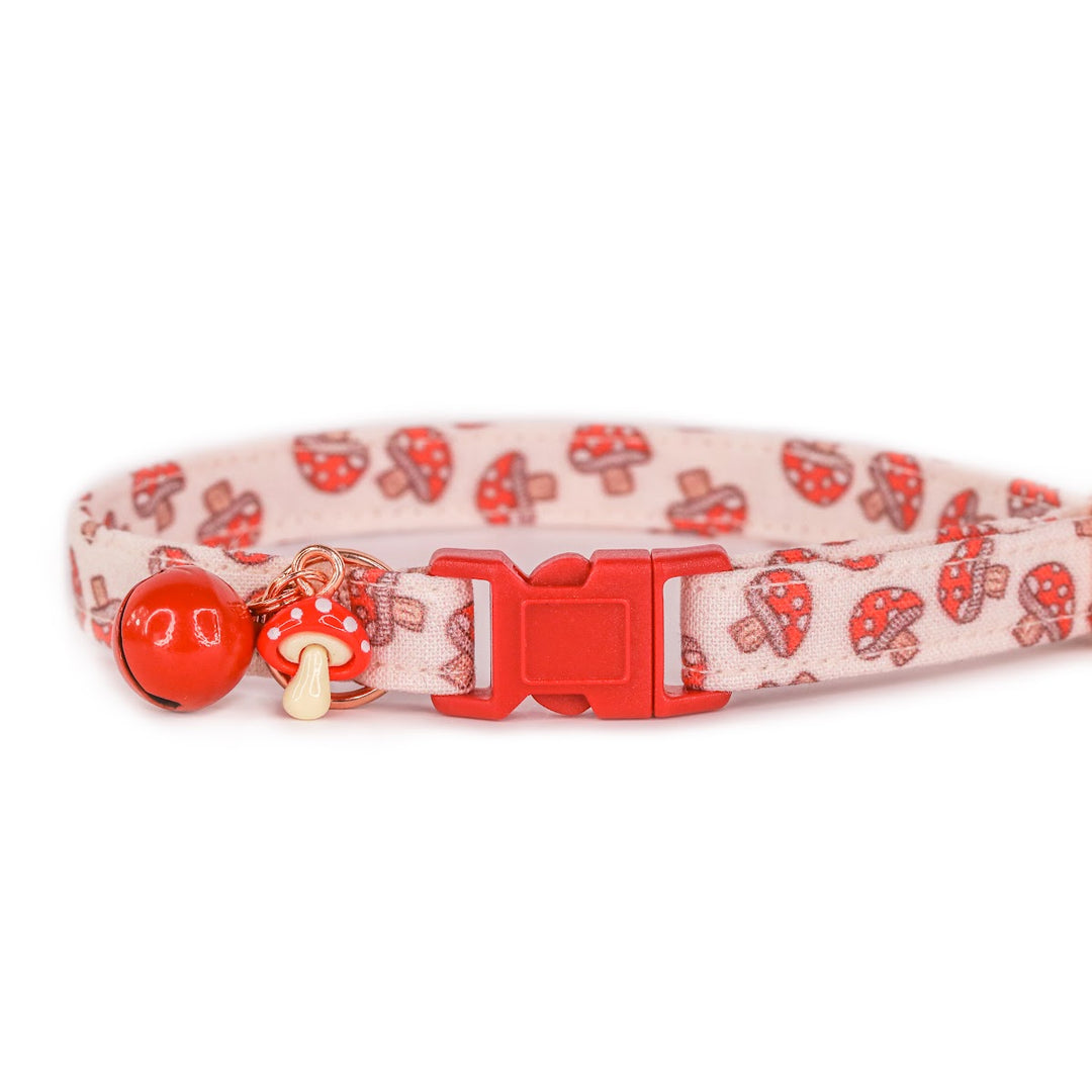 Mushroom Mania - Red Mushroom Cat Collar