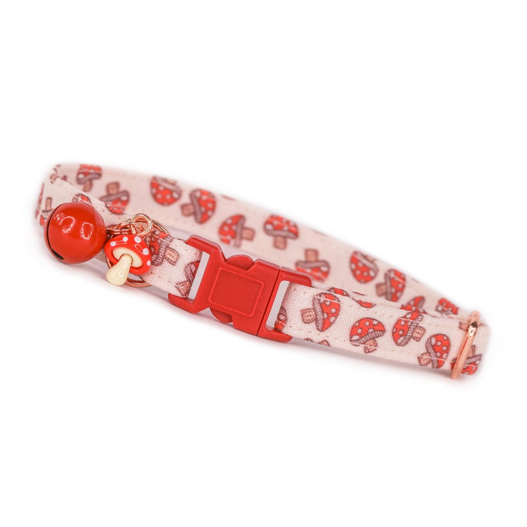 Mushroom Mania - Red Mushroom Cat Collar