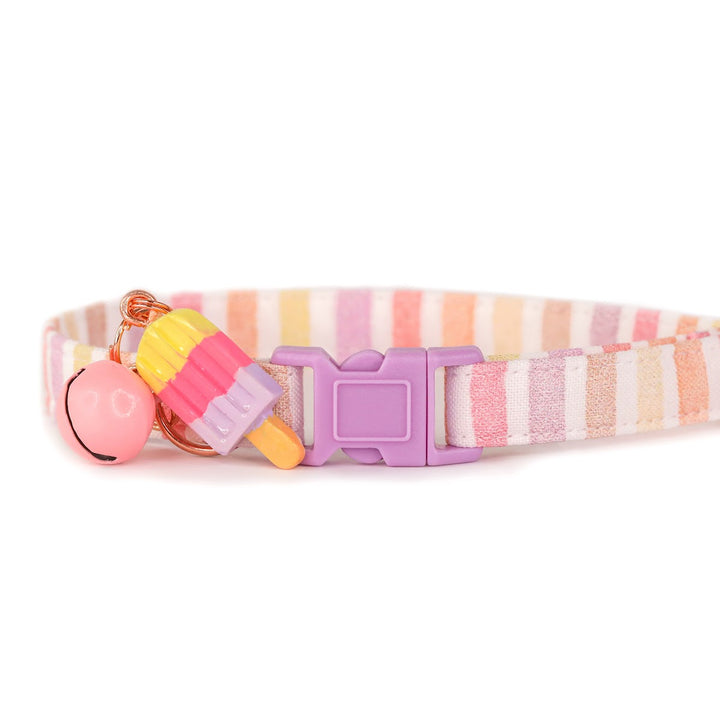 Earned My Stripes - Pastel Striped Cat Collar