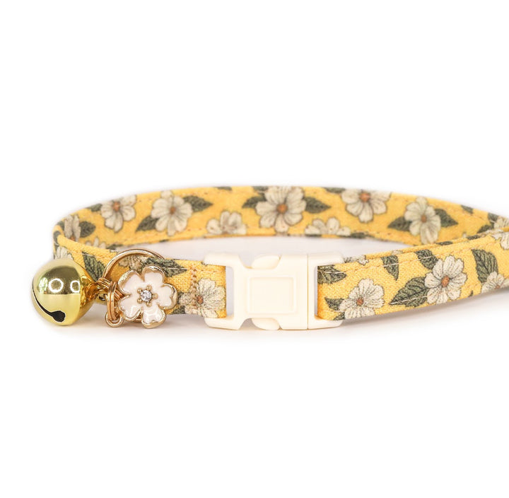 Penelope - Yellow Floral Cat Collar