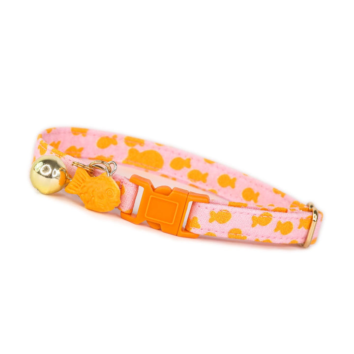 Just Keep Swimming - Pink Goldfish Cat Collar