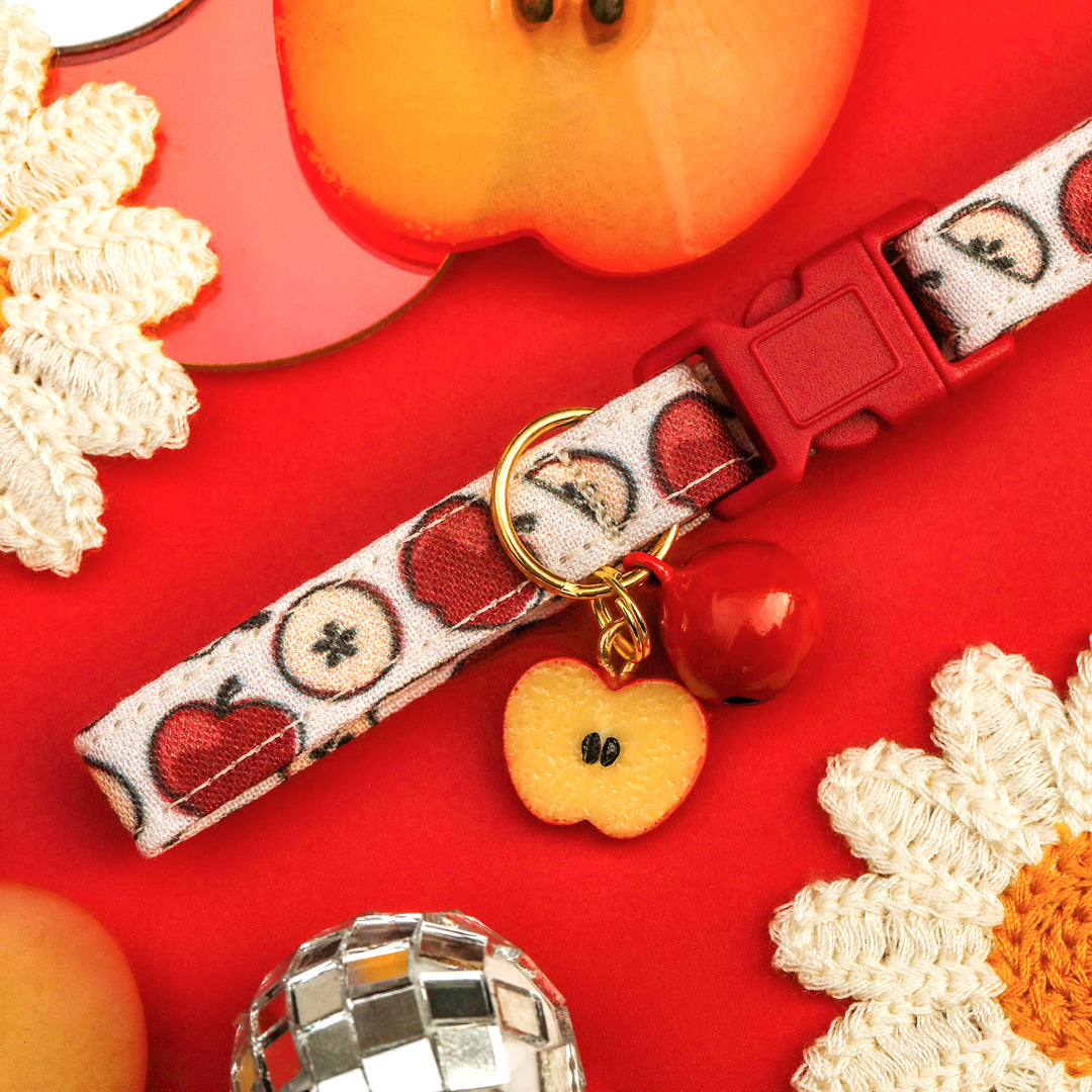 Apple of My Eye - Apple Cat Collar