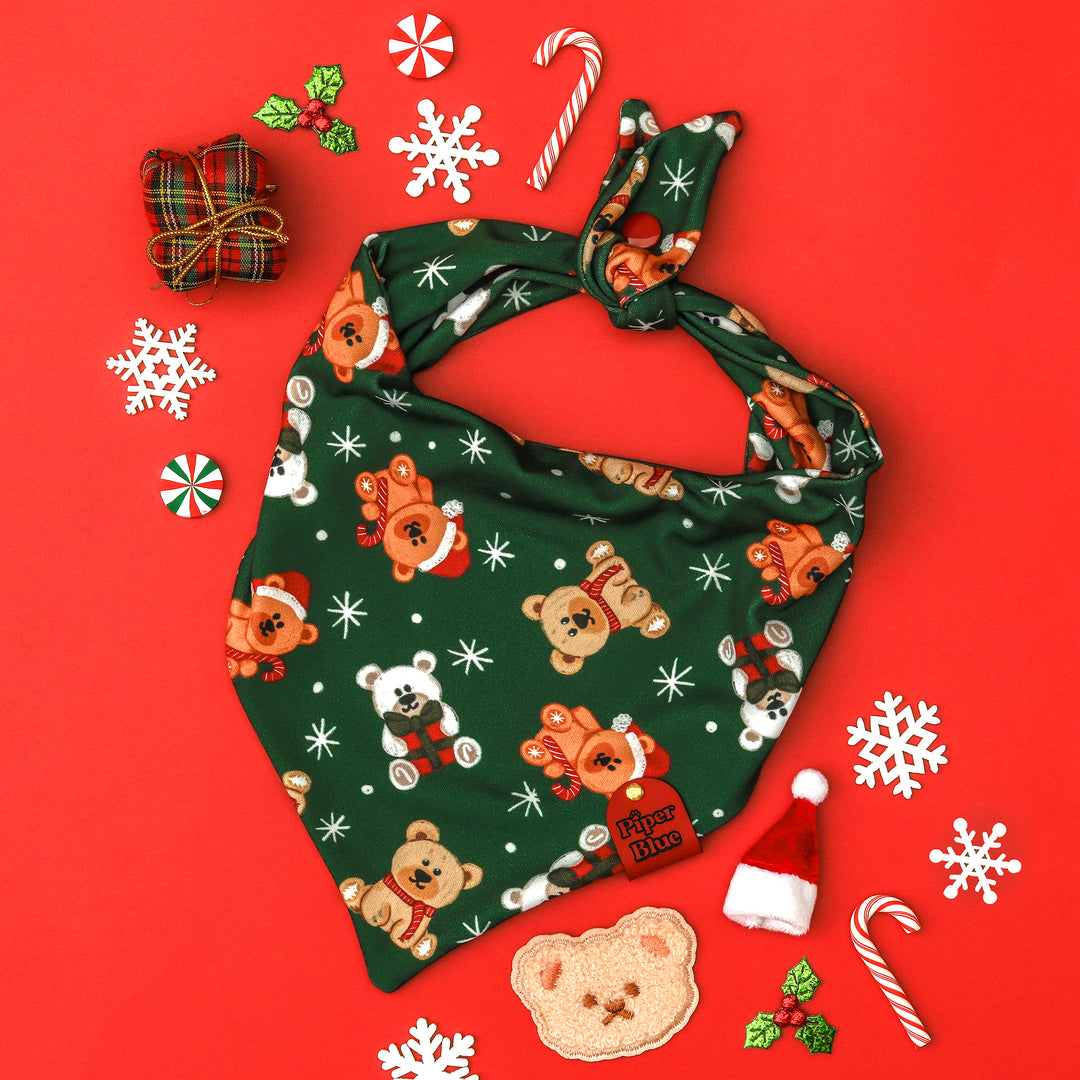 Beary Festive - Christmas Teddy Bear Dog Bandana