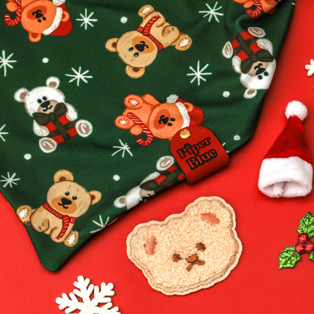 Beary Festive - Christmas Teddy Bear Dog Bandana