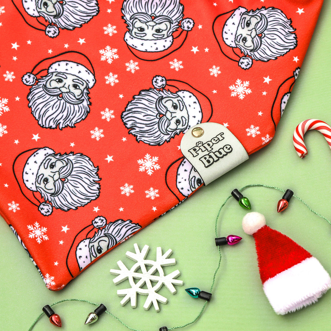 The Big Jolly Guy - Retro Santa Christmas Dog Bandana