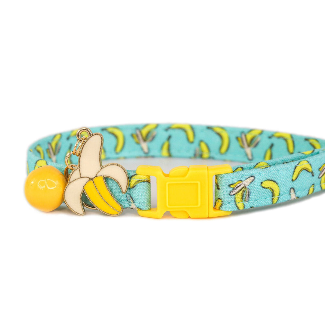 B-A-N-A-N-A-S - Blue Banana Cat Collar