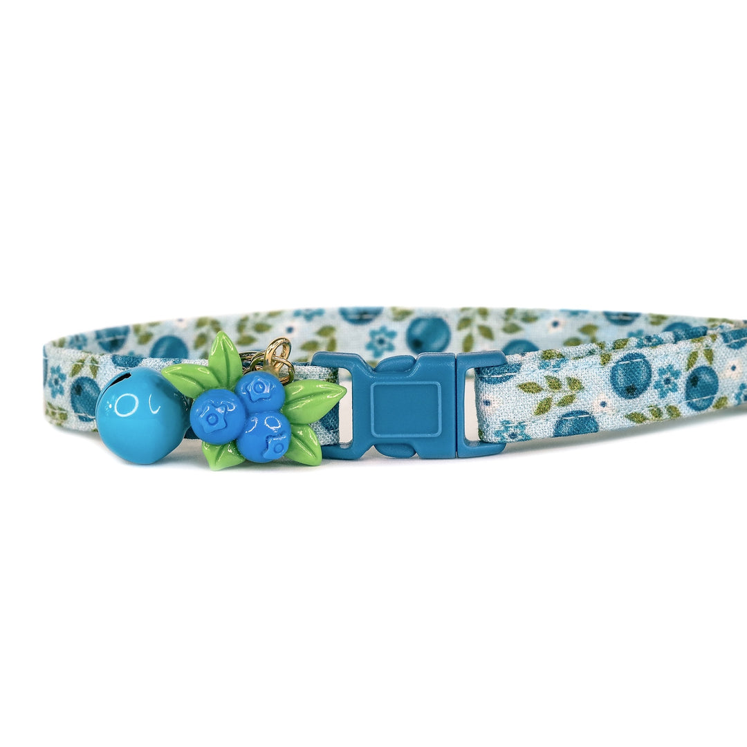 Blooming Blue - Blueberry Floral Cat Collar