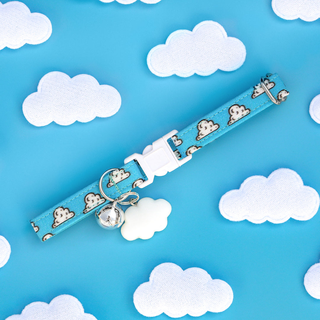 Cloud Nine - Blue Cloud Cat Collar