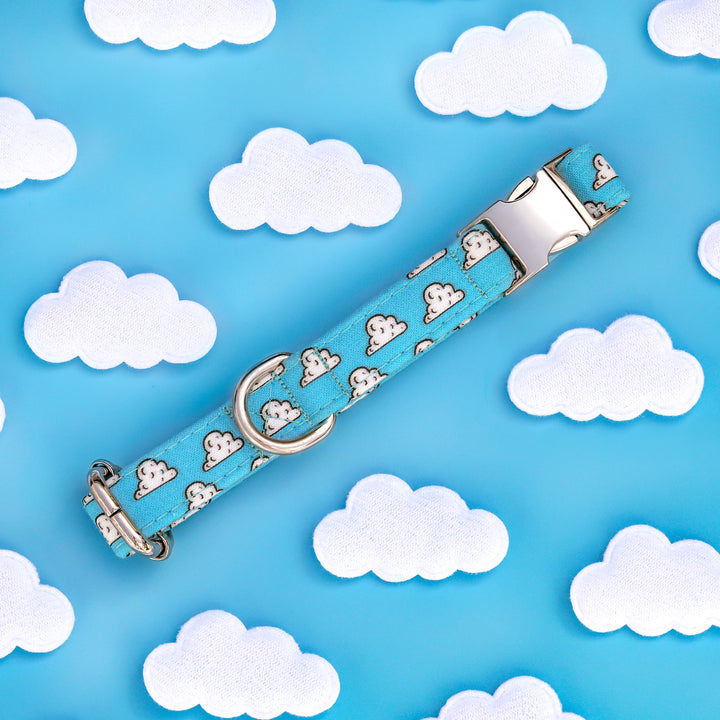 Cloud Nine - Blue Cloud Dog Collar