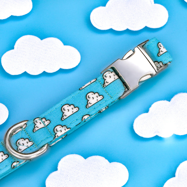 Cloud Nine - Blue Cloud Dog Collar