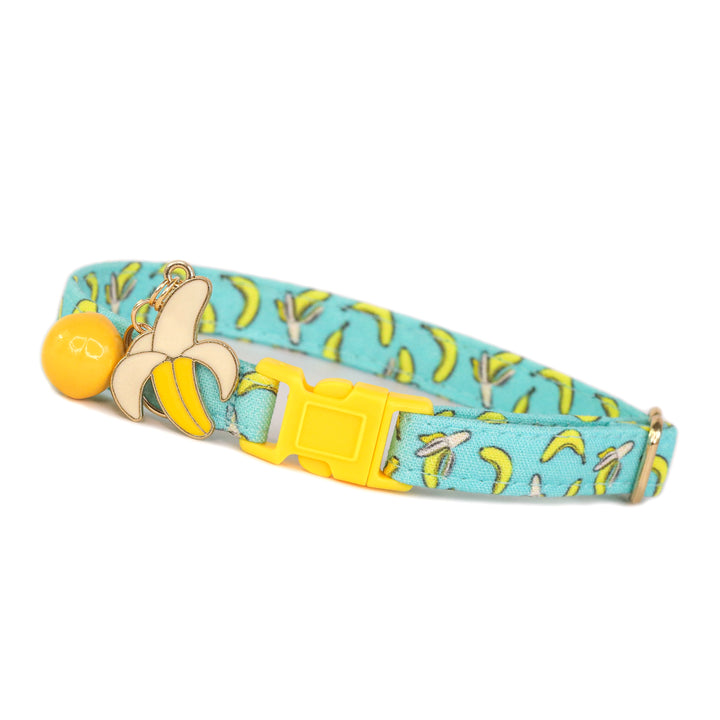 B-A-N-A-N-A-S - Blue Banana Cat Collar