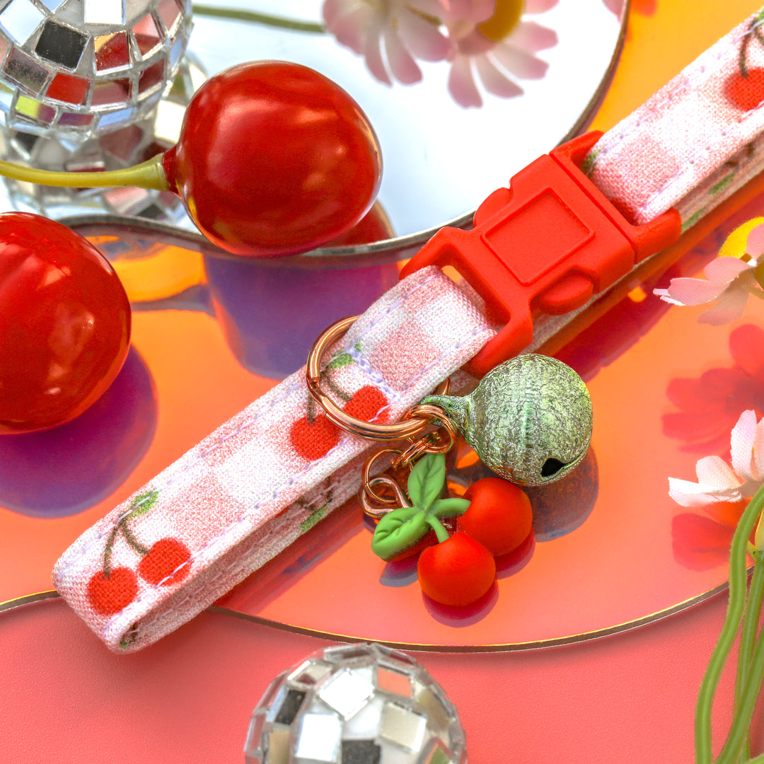 Cherry on Top - Retro Cherry Cat Collar