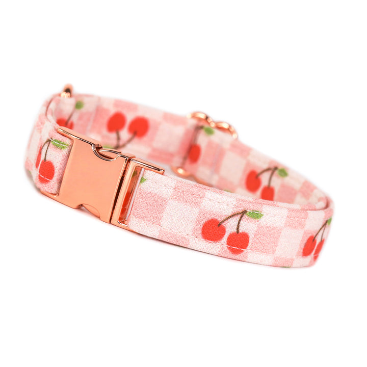 Cherry on Top - Retro Cherry Dog Collar