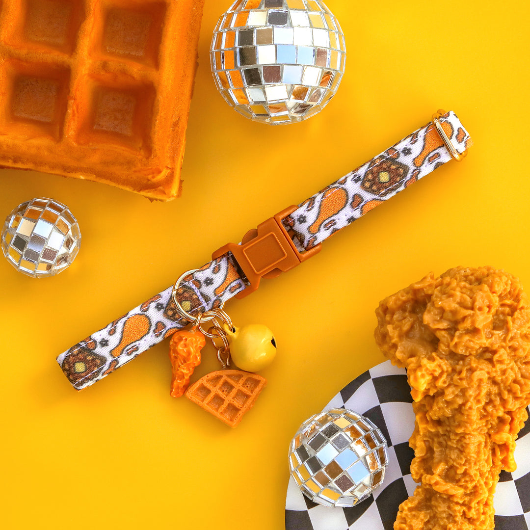 Southern Charm - Chicken and Waffles Cat Collar