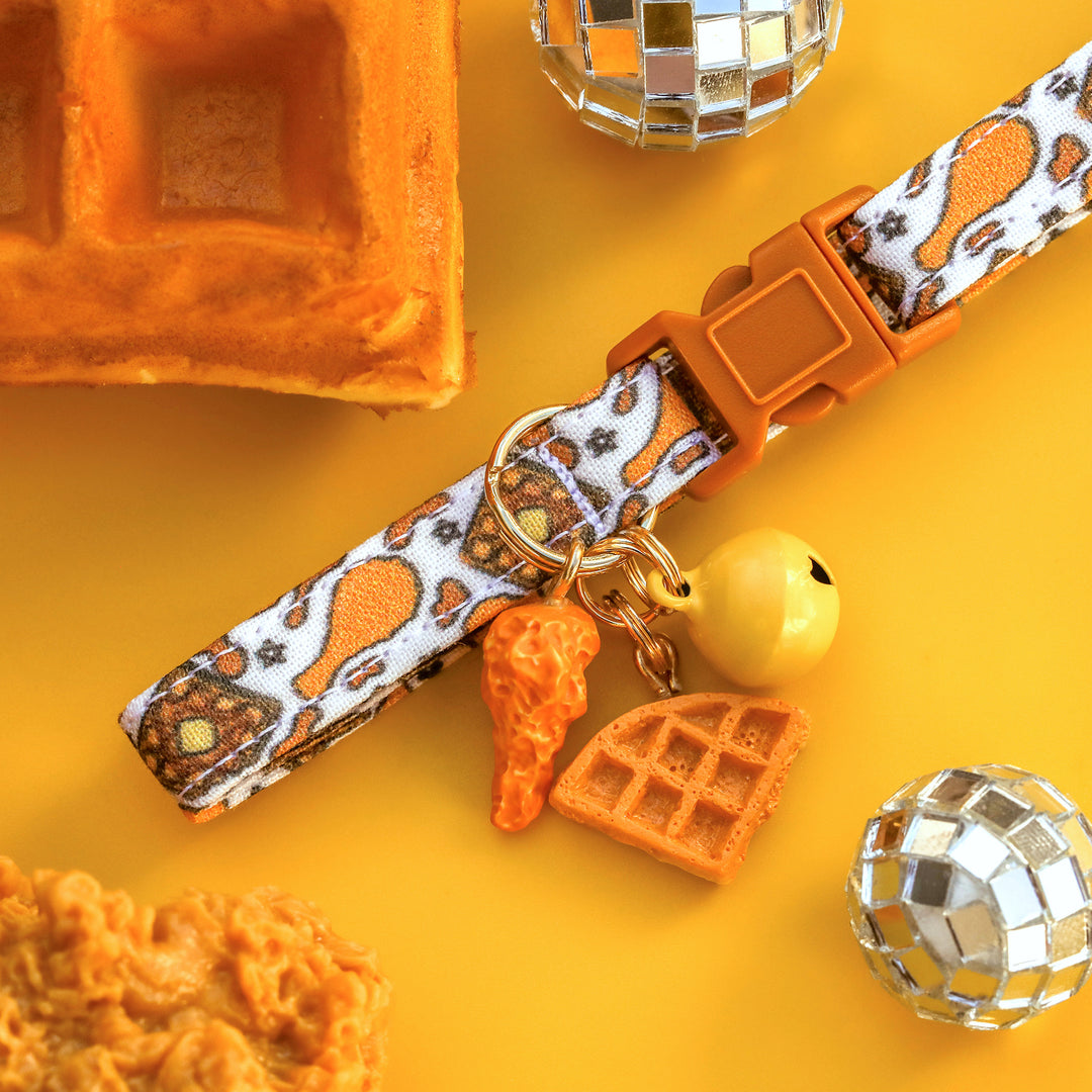 Southern Charm - Chicken and Waffles Cat Collar