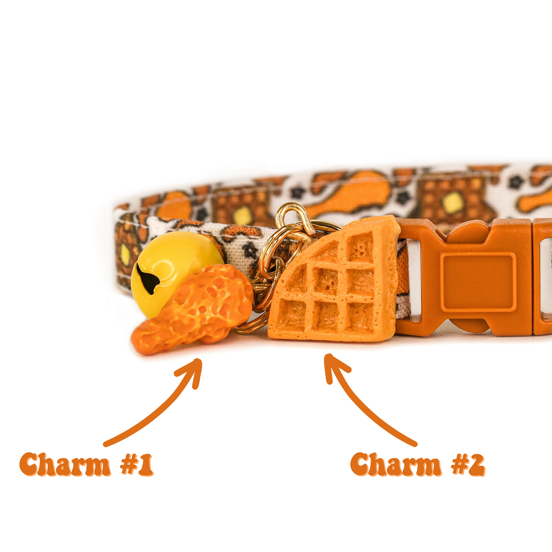 Southern Charm - Chicken and Waffles Cat Collar