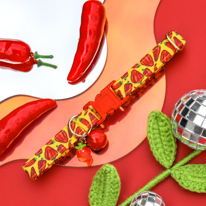 Too Hot To Handle - Chili Pepper Cat Collar