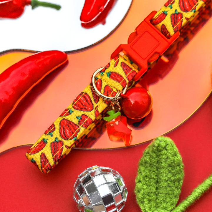 Too Hot To Handle - Chili Pepper Cat Collar