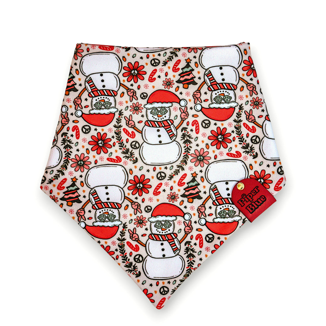 Chill Out - Groovy Snowmen Christmas Dog Bandana