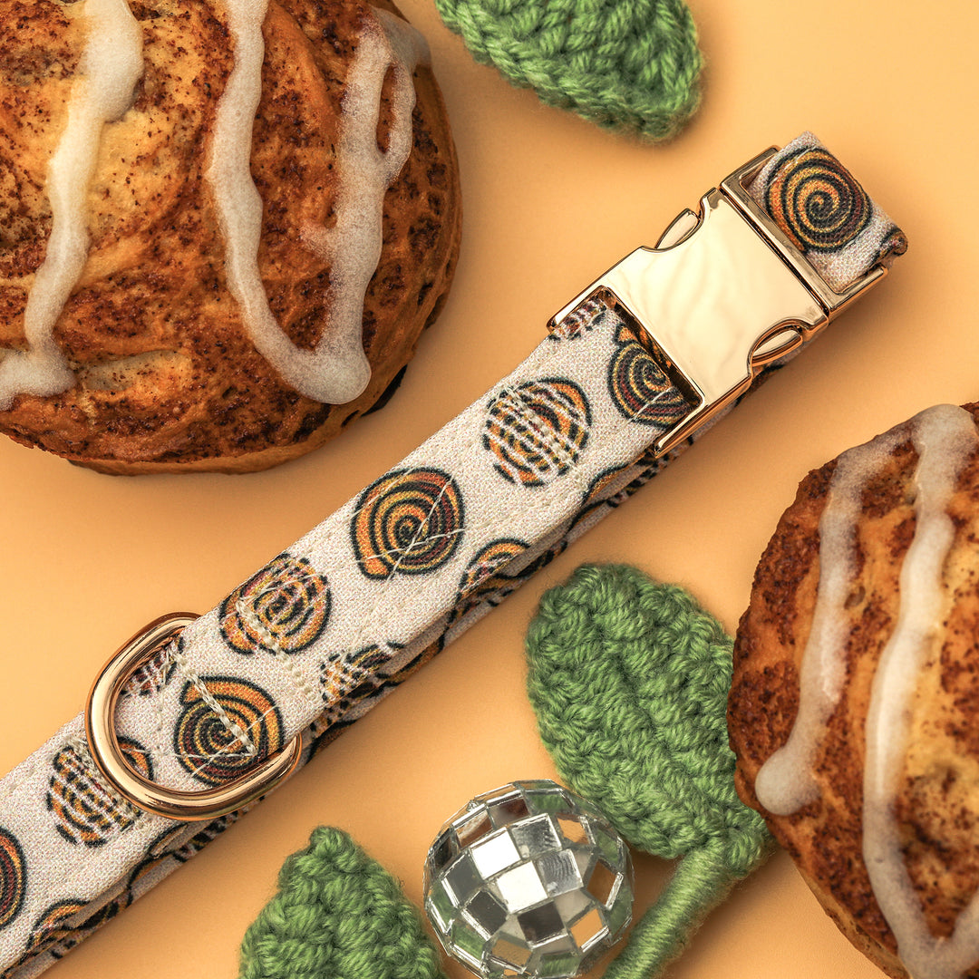 One Hot Bun - Cinnamon Roll Dog Collar