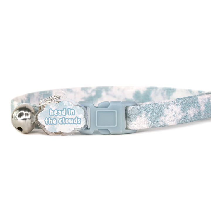 Head In The Clouds - Cloudy Tie Dye Cat Collar