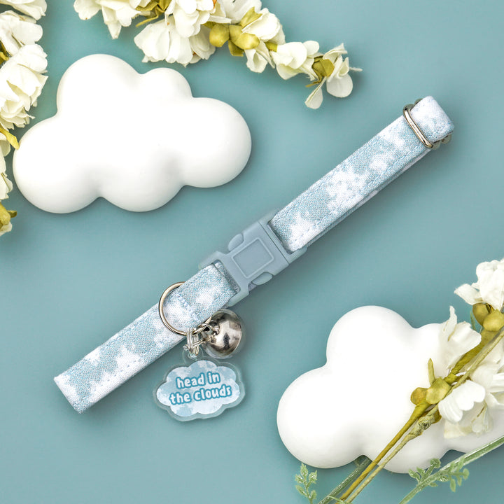 Head In The Clouds - Cloudy Tie Dye Cat Collar